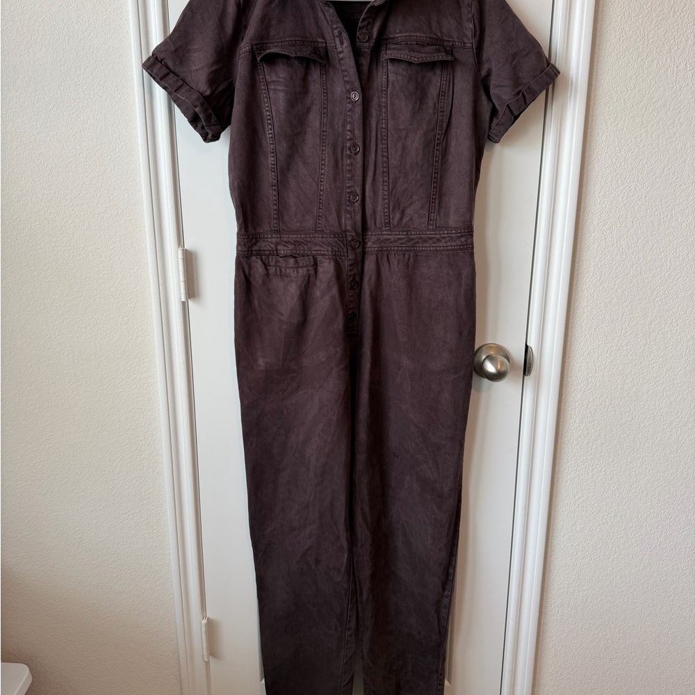 ⚡️YFB Distressed Brown Utility Jumpsuit - Picture 3 of 6